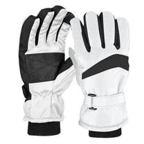 SDNall Women's Ski Gloves Thermal Lined, Waterproof Windproof Snow Gloves with Grip for Skiing Riding & Outdoor Sports