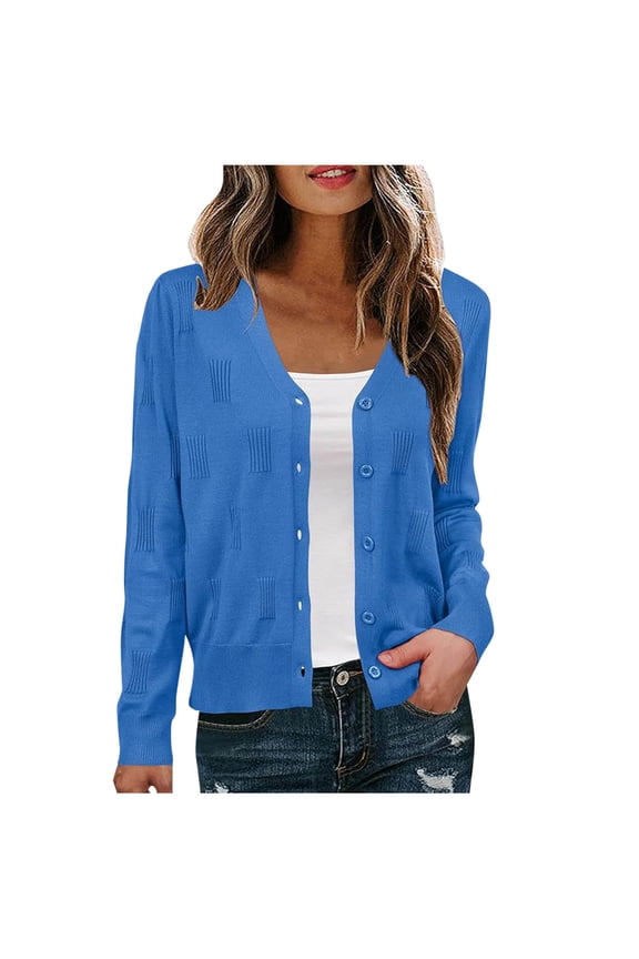 Women's Slim Fit Denim Jacket - Fashionable Lapel and Long Sleeve Button Up Style