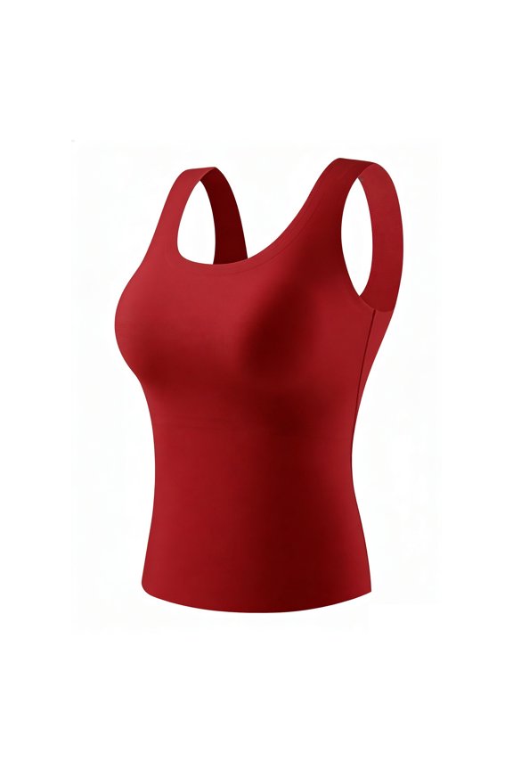 Women's Summer Tank Top With Letter Graphic Breathable Chest Pad for Casual Daily Wear