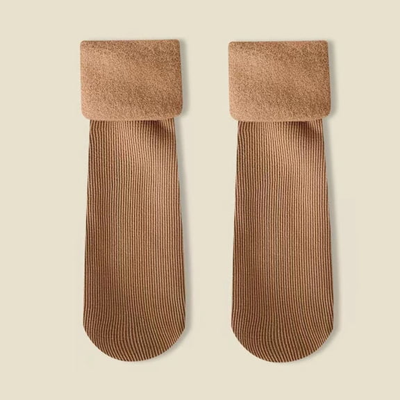 SDNall Women's Winter Socks, Thermal Warm Mid Crew Socks, Soft Knit Slouch Socks for Women, Cozy Indoor Outdoor Wear with Stretch Fit for Daily Use