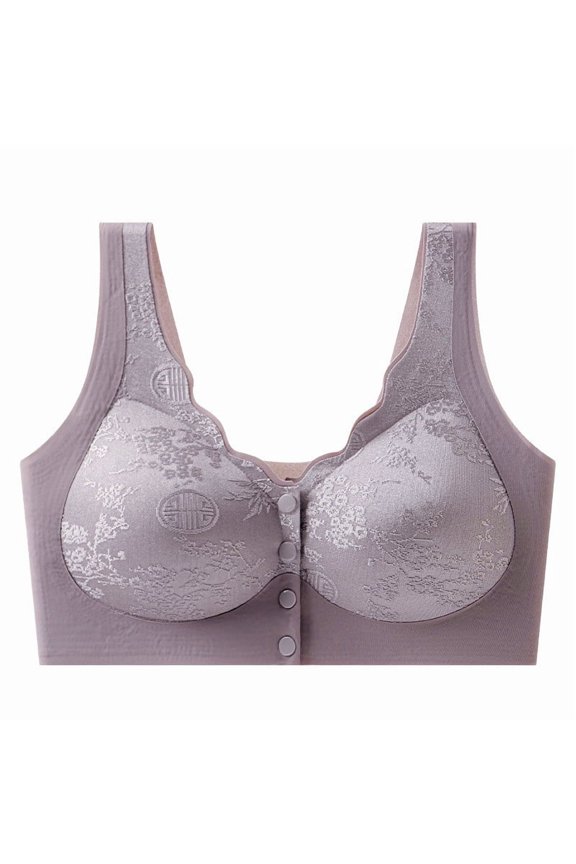 Women's Wireless Seamless Bra, U-shaped Back and Side-Smoothing Design, Comfortable Support and Full Coverage, Top Style for Everyday Wear