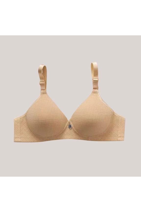 Womens Back Closure Bra with Thin Straps Lift Side-Smoothing & Anti-Sag Support