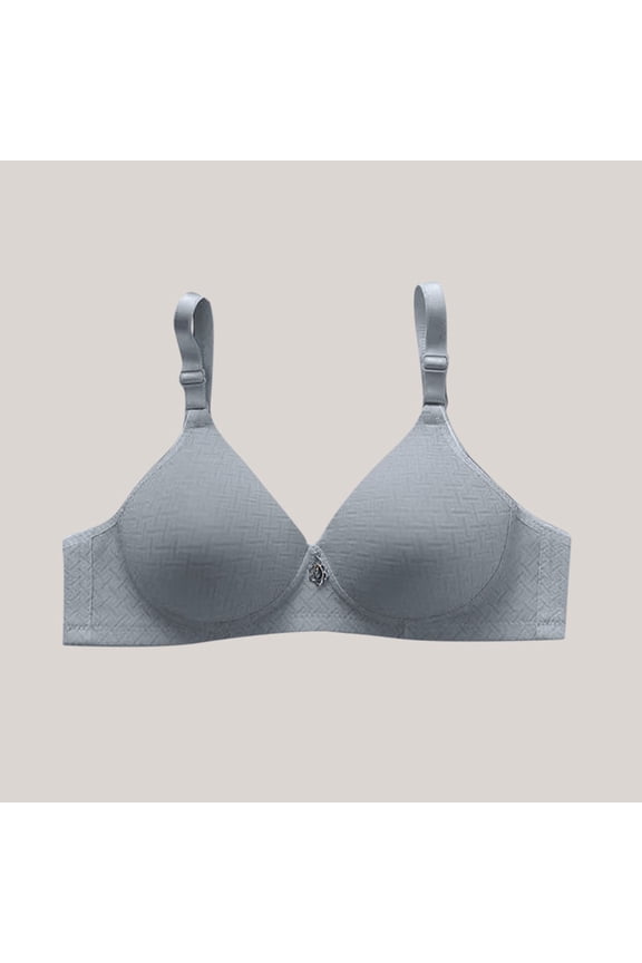 Womens Back Closure Bra with Thin Straps Lift Side-Smoothing & Anti-Sag Support