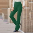 thumbnail image 1 of SDNall Womens Flare Solid Suit Pants Leisure Trousers Bell-bottoms Solid Color Pants, 1 of 9