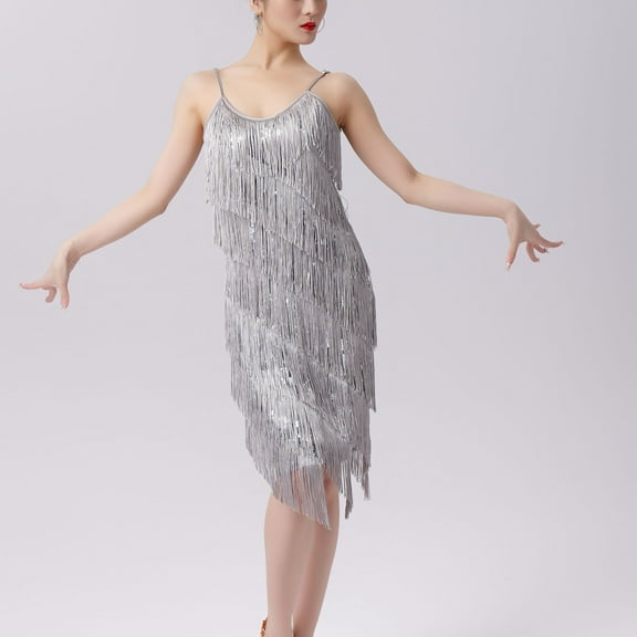 SDNall Womens Hip Scarf Sequined Tassel Waist Scarf Adult Female Belly Dance Dress Bandage Waist Chain Skirt