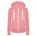 thumbnail image 1 of SDNall Womens Hoodies Zip Up Fashion Casual Hooded Slim Zipper Fleece Sweater Coat ( Sizes S-XXXXL), 1 of 9