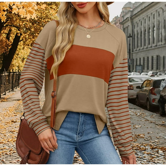 SDNall Womens Long Sleeve, Fashion Womens Casual Long Sleeve Round Neck Ladies Blouse