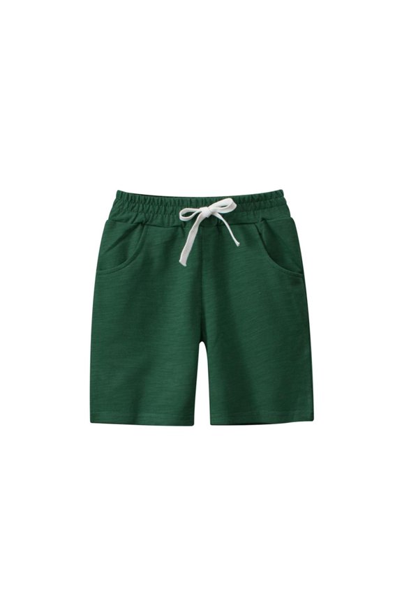 boys shorts Summer New Knee and Cotton Sports Shorts Children's Pants Solid Color 2-7 Years