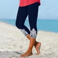 thumbnail image 1 of SDNall leggings for women Summer High Waisted Solid Color Capris Matching Slim Fitting Yoga Gym Pants workout sets, 1 of 9