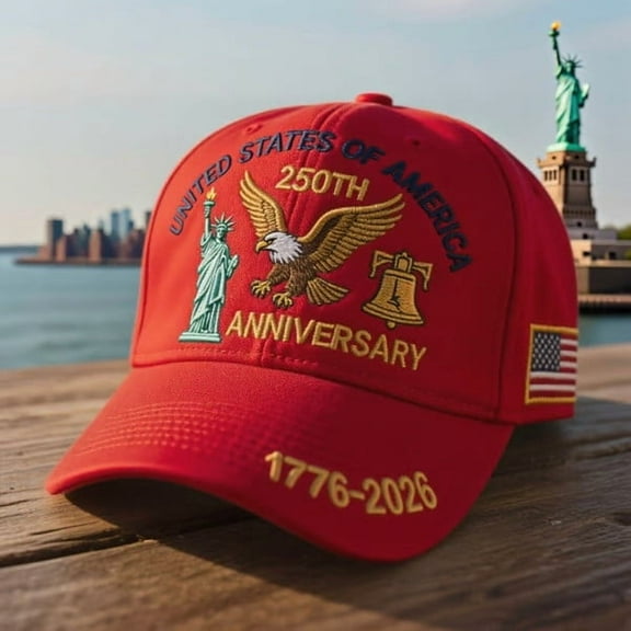 SDOHIG 250th Anniversary Hats,Adjustable Army Tribute Style, Celebrate America 250, Patriotic Eagle Adjustable Baseball Hat, U.S. Commemorative Tribute for Men Women, Make America Great Again Hat