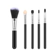 thumbnail image 1 of SDOHIG 5-Piece Eyeshadow Brush Set Professional Cosmetics Blending Tool Kit, Black Pink Handle Design, Includes Lip Blush Eyelash Brushes, Travel-Friendly Essential, 1 of 1