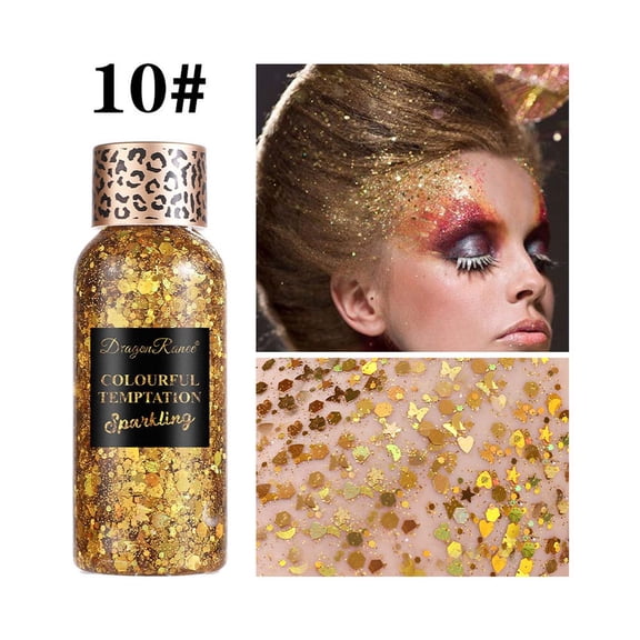 SDOHIG Body Glitter, Face Glitter, Makeup Festival Glitter Gel, 12 Colors Face and Body Glitter Gel, Hair Glitter Gel, Glitter Gel Makeup, Glitter for Face and Hair