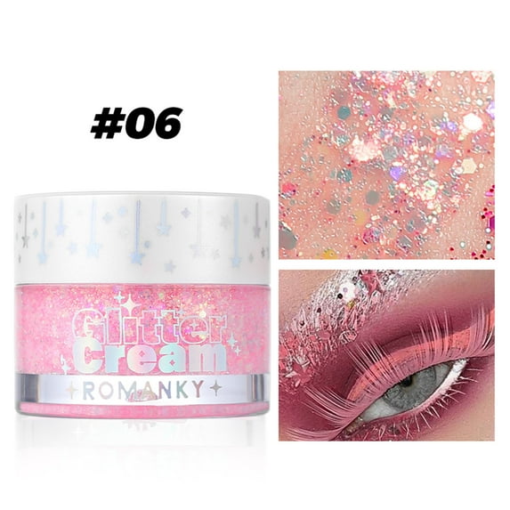 SDOHIG Body Glitter, Face Glitter, Makeup Festival Glitter Gel, 8 Colors Face and Body Glitter Gel, Hair Glitter Gel, Glitter Gel Makeup, Glitter for Face and Hair