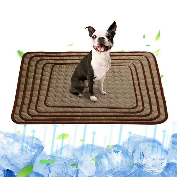 SDOHIG Cooling Pad for Dogs, 15.74'' x 11.81'' Cooling Mat for Dogs Cats, Clearance Cool and Comfortable in Summer Dogs Cats Pad, Washable, Non-Toxic and Foldable