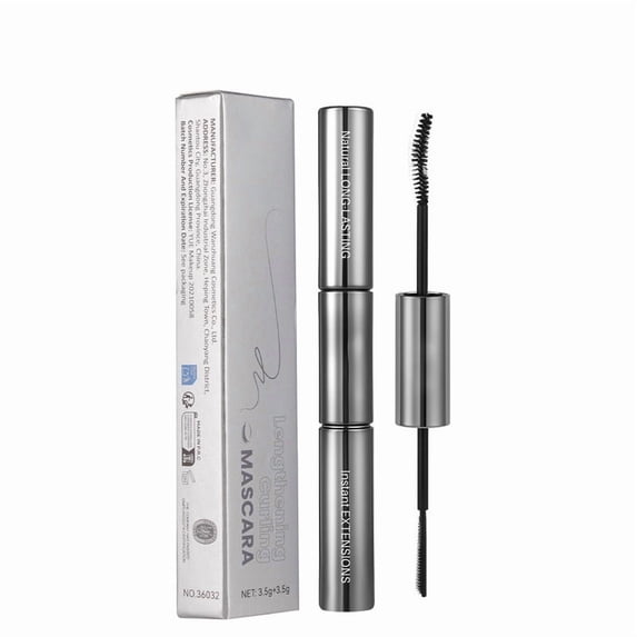 SDOHIG Double-Ended 2-in-1 Mascara, Lengthening and Curling Wand, Waterproof Volumizing Formula, Long-Lasting Smudge-Free Hold, for Natural to Dramatic Lashes