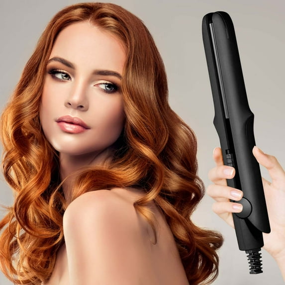 SDOHIG Mini Curling Iron and Straighteners, Portable Travel Curling Iron, Hair Curlers, Suitable for All Hair Type, Hair Curler Iron for Long and Short Hair