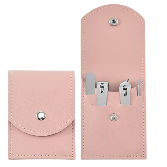 SDOHIG Nail Clipper, Nail Clipper Set, Manicure Set Nail Clippers Pedicure Kit -4 Pieces Stainless Steel Manicure Kit, Portable Manicure Sets