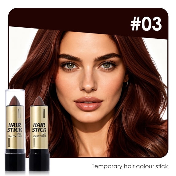 SDOHIG Portable Concealer Stick, Covers White Hair, Multiple Colors Available, Matches Various Hair Shades, Easy-to-Use Touch-Up, Style B
