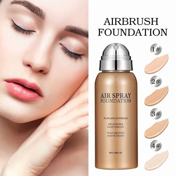 SDOHIG Portable Foundation Spray, Waterproof & Sweat-Proof Fine Mist, Brightening & Concealing for On-the-Go Touch-ups, 70ml