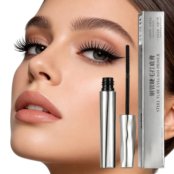SDOHIG Steel Pipe Eyelash Mascara, Curling and Lifting, Waterproof and Sweatproof, Slender Non-Smudging Thread Formula with Ultra-Fine Brush, Separates Lashes, Long-Lasting Hold, 3.5g