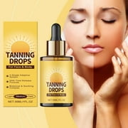 SDOHIG Tanning Drops for Face and Body Self Tanning Lotion Tanning Oil Botanical and Soothing Complex for Natural Buildable Color