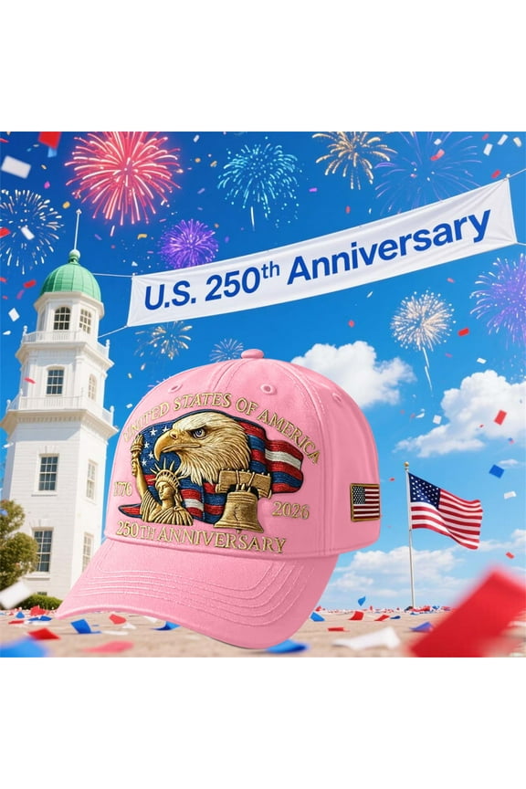 United States 250th Anniversary Hats, Patriotic Baseball Cap with Adjustable Back Strap, Bald Eagle Liberty Statue Printed Baseball Hat for Men Women, Memorable Gifts(Printed)