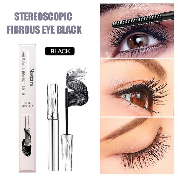 SDOHIG Waterproof Curling Mascara, Enhances Fullness and Curl, Long-Lasting Non-Dizzy Formula, Smudge-Resistant and Clump-Free, Buildable Volume, 4ml