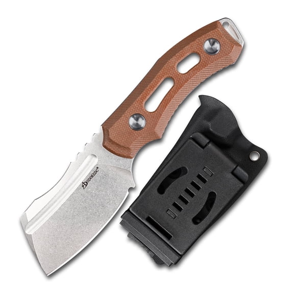 SDOKEDC 14C28N Steel Fixed Blade Knife , Micarta Handle with kydex sheath , EDC Outdoor Camping Tool
