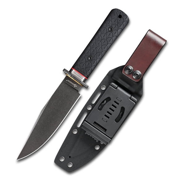 SDOKEDC High-Performance DC53 Steel Fixed Blade Utility Knife, with Durable Sheath, Multi-use for Camping, Hiking & Everyday Carry