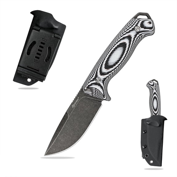 SDOKEDC Knives DC53 Steel Fixed Blade Knife G10 Handle with kydex sheath for Men EDC Outdoor Camping