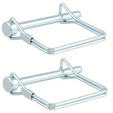 SDOTXA 2pcs  6mm Square Lock Trailer Coupler Pin  70mm Long  Positioning Spring Plug Pin Pull Ring Lock for Trailer Safety