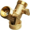thumbnail image 1 of SDOTXA Brass Manifold Garden Tap Y Valve - 2 Way Hose Connector, 1 of 5