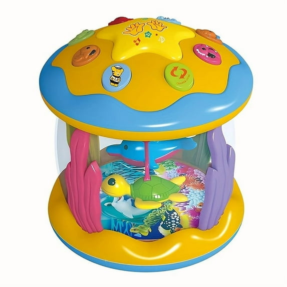 SDOTXA Ocean Projector Musical Toy for Crawling Babies Sensory Stimulation & Tummy Time Fun for Boys and Girls (6-12 Months)