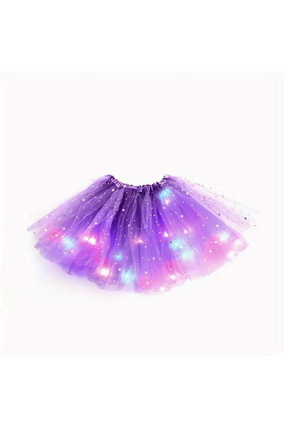 Sparkling LED Princess Tutu Skirt for Adults - Battery-Powered Perfect for Weddings Parties & Cosplay