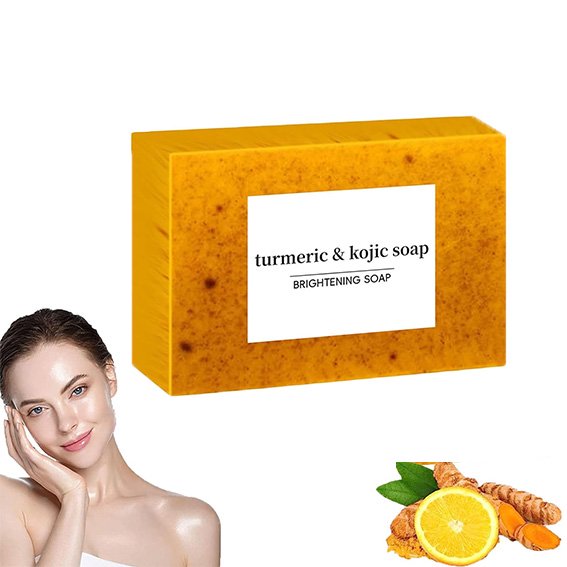 SDOTXA Turmeric Soap for Face and Body Kojic Acid Soap Skin Brightening