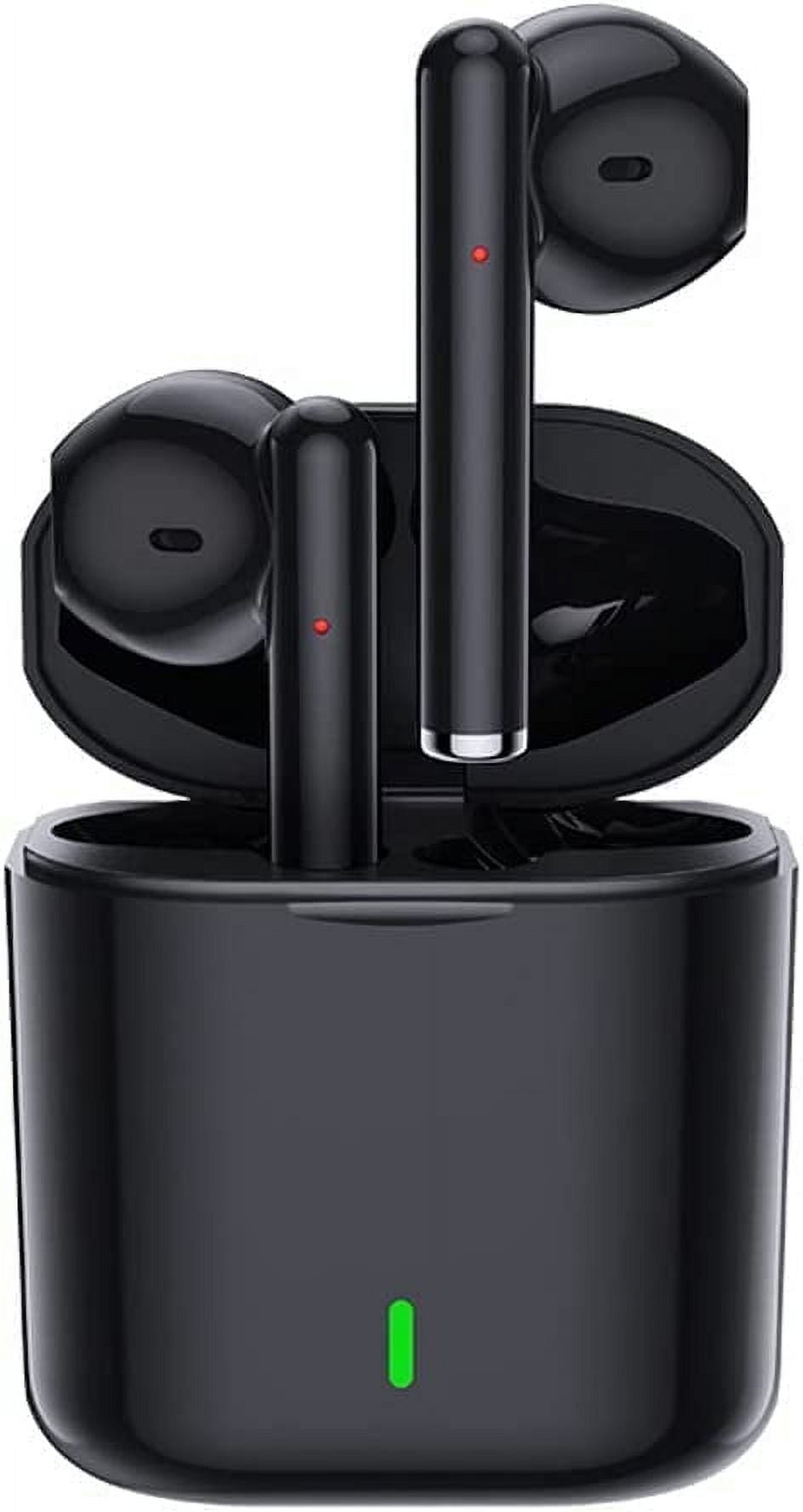 SDOTXA Wireless Earbuds Bluetooth 5.3 Headphones Noise Cancelling Air Buds Pods 3D Stereo Ear pods in-Ear Ear Bud Built-in Mic IPX7 Waterproof Headsets for iPhone/Samsung/Android BlackEa
