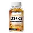 thumbnail image 1 of SDP Vitamin D3 + K2 5000 IU Capsules Daily Supplement,Support Immune System Bones Healthy Heart, 1 of 10
