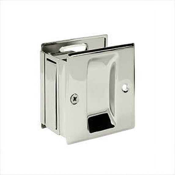 SDP25U14 Pocket Lock; 2-1/2" x 2-3/4" Passage; Bright Nickel Finish