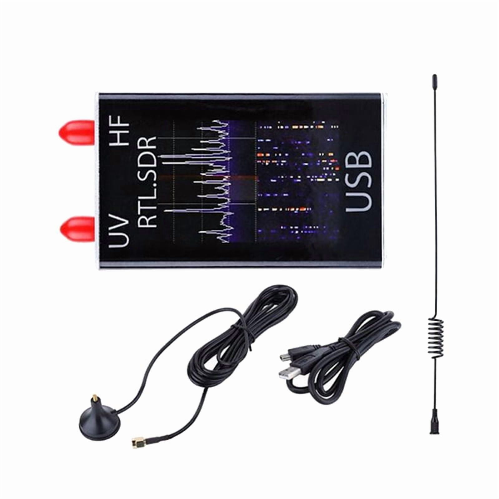 SDR Receiver 100KHz-1.7GHz Full Band UV HF RTL-SDR USB Short Wave ...