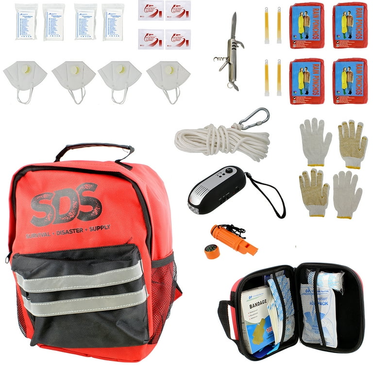 Pre-Packed Emergency Survival Kit/Bug Out Box in Hard Case for 2 - 175+  Pieces - Sirius Survival