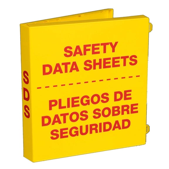 SDS Bilingual Binder - 1.5'' Ring Capacity(3 Poly Rings), (Fully Enclosed Case)