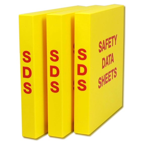SDS Binder 1.5 Inch - Safety Data Sheet Binder with Rings