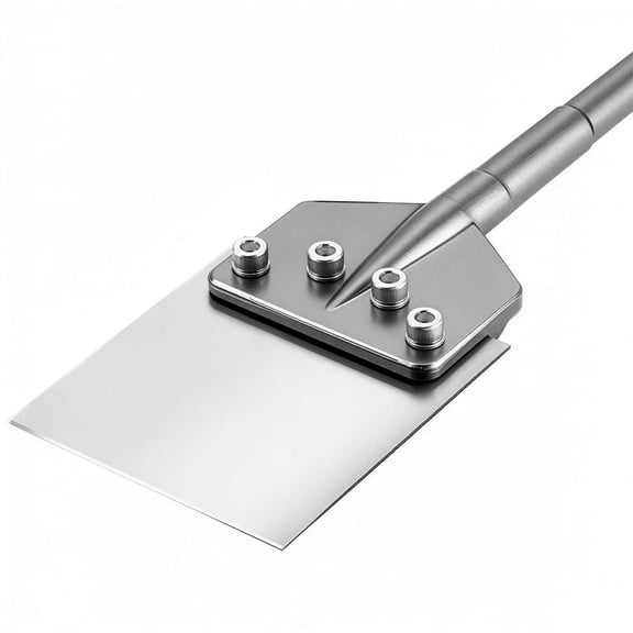 SDS Max Floor Scraper, 24.8" x 5.9" Chisel Bit with SDS Max Shank, Compatible with Rotary Hammers, Heat Treated 40Cr Alloy Steel, Sharp Edge for Removing Laminate Flooring, Tiles, and Mortar