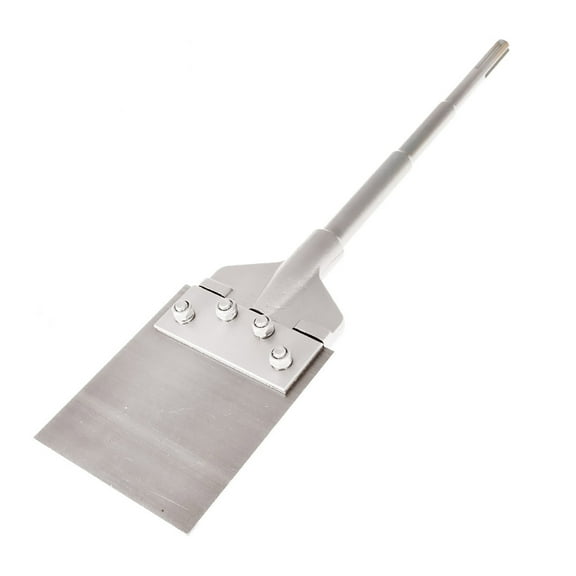 SDS Max Floor Scraper - 6 inch Wide Blade 25 inch Long Shank Tile Removal Bit for SDS-Max Shanks Scrapeing, Removing Ceramic Tile