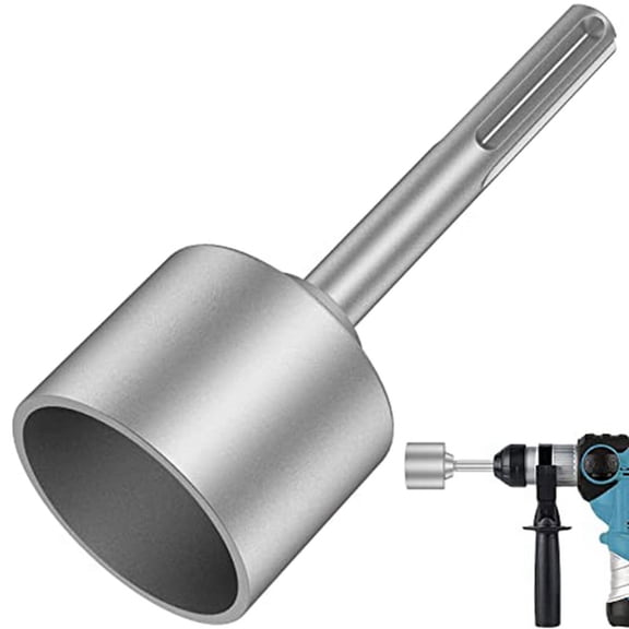 SDS-Max Ground Rod Driver, 65mm Heavy Duty Steel Drill Bit Driver,for RotaryHammer Drill C4203