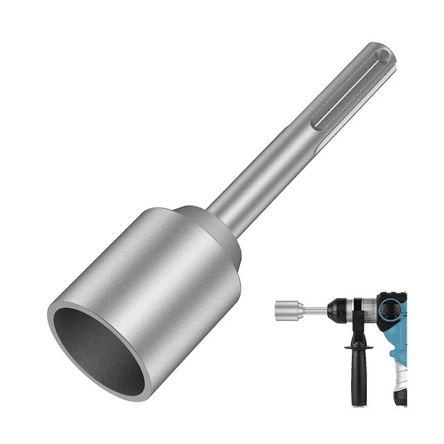 SDSMax Ground Rod Driver, Heavy Duty Steel Drill Bit Driver(1.77 In