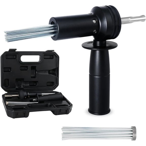 SDS Needle Scaler Adapter Electric Hammer Attachment for Rust Removal Concrete Cleaning Masonry Drilling Tile Surfaces Preparation