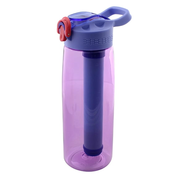 SDS Pink Water Filter Bottle - Water Bottle Filter Travel Tool for Clean Water