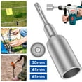 thumbnail image 1 of SDS-Plus Ground Rod Driver 30/45/65mm Heavy Duty T Post Ground Rod Driver Tool forged Steel Drill Bit Driver Hammer, 1 of 8