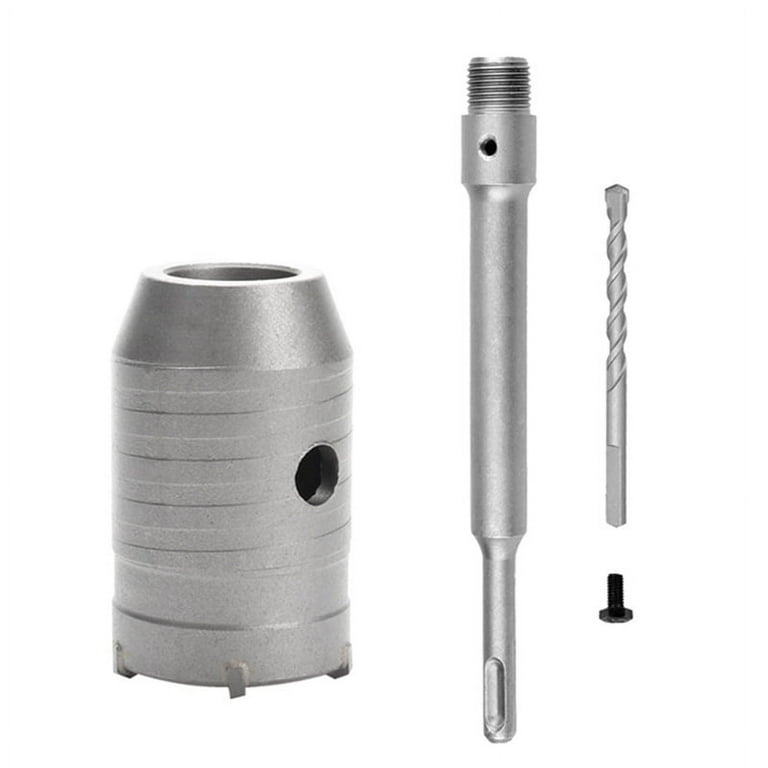 SDS Plus Hammer Drills Wall Hole Saw Drill Bit Set Cutter Tools with Round Shaft Concrete Cement Stone Hole Opener 45mm Walmart